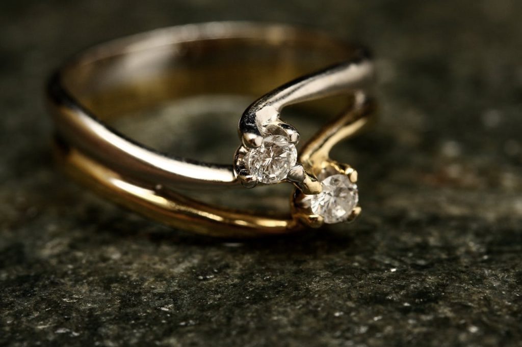 Crafting Captivating Headlines: Your awesome post title goes here Close-up of an exquisite diamond ring with gold and platinum bands symbolizing luxury and elegance.